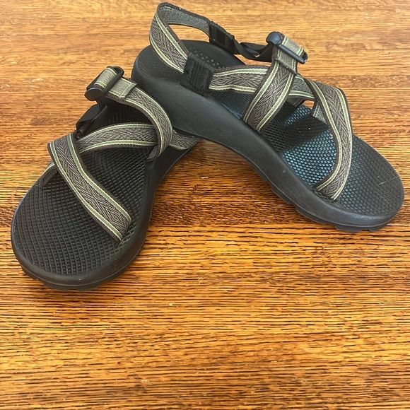 Chaco Classic Z/1 Sandals Men SZ 8 Black Green Vibram Sport Adjustable Open Toe - Picture 7 of 15